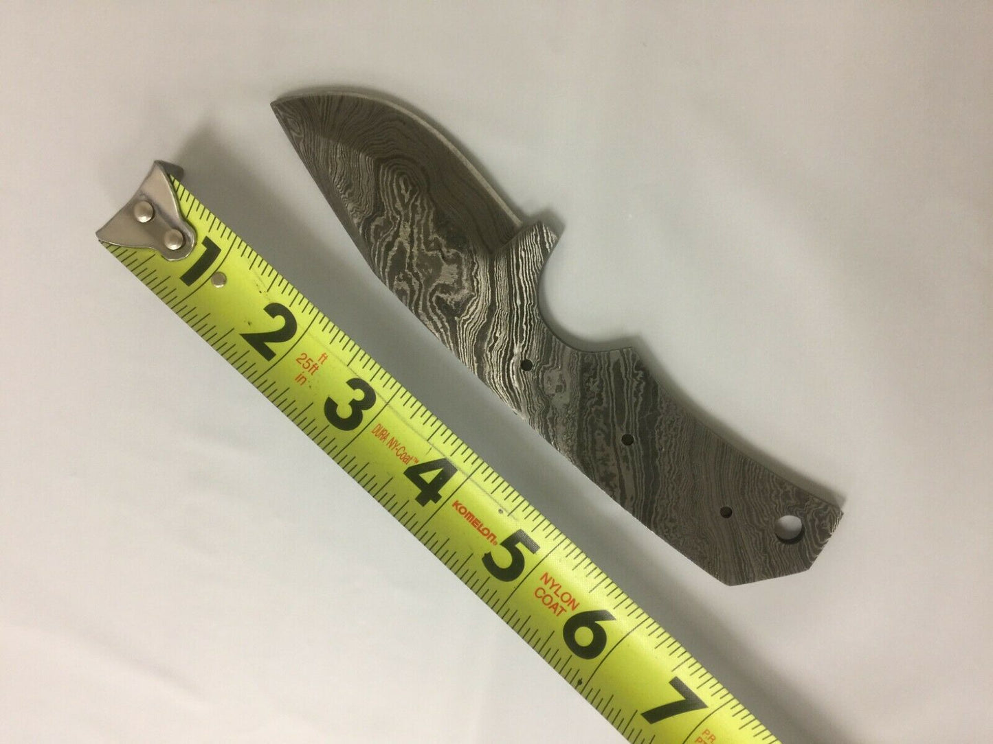 4 pieces blank blade set, over 32" long hand forged Damascus steel knives