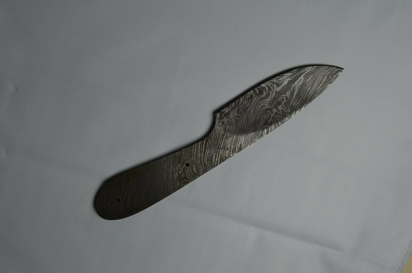 2 pieces Damascus steel blank blade set 8.5" and 8" long hand forged steel