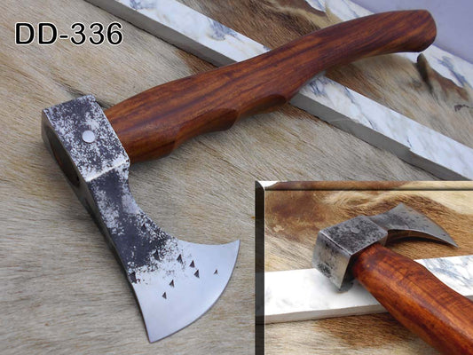 Damascus Depot High carbon steel tomahawk Axe Bearded hiking battle axe 15 Inche