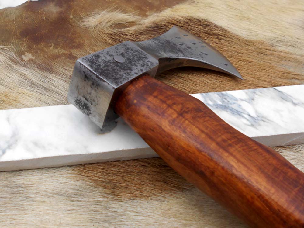 Damascus Depot High carbon steel tomahawk Axe Bearded hiking battle axe 15 Inche