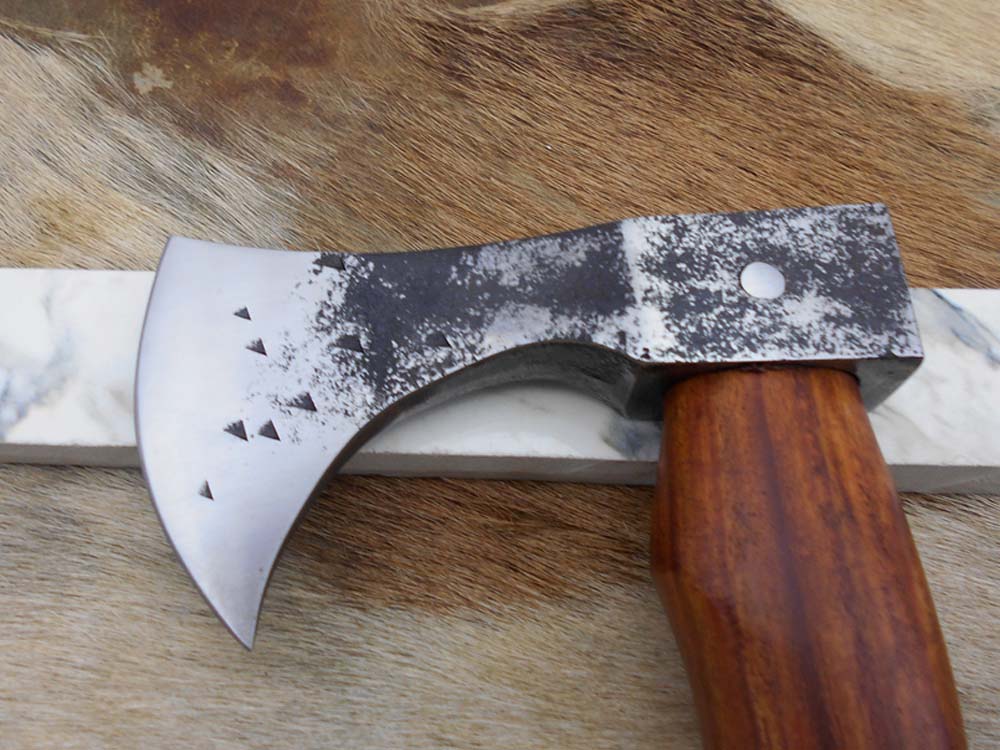 Damascus Depot High carbon steel tomahawk Axe Bearded hiking battle axe 15 Inche