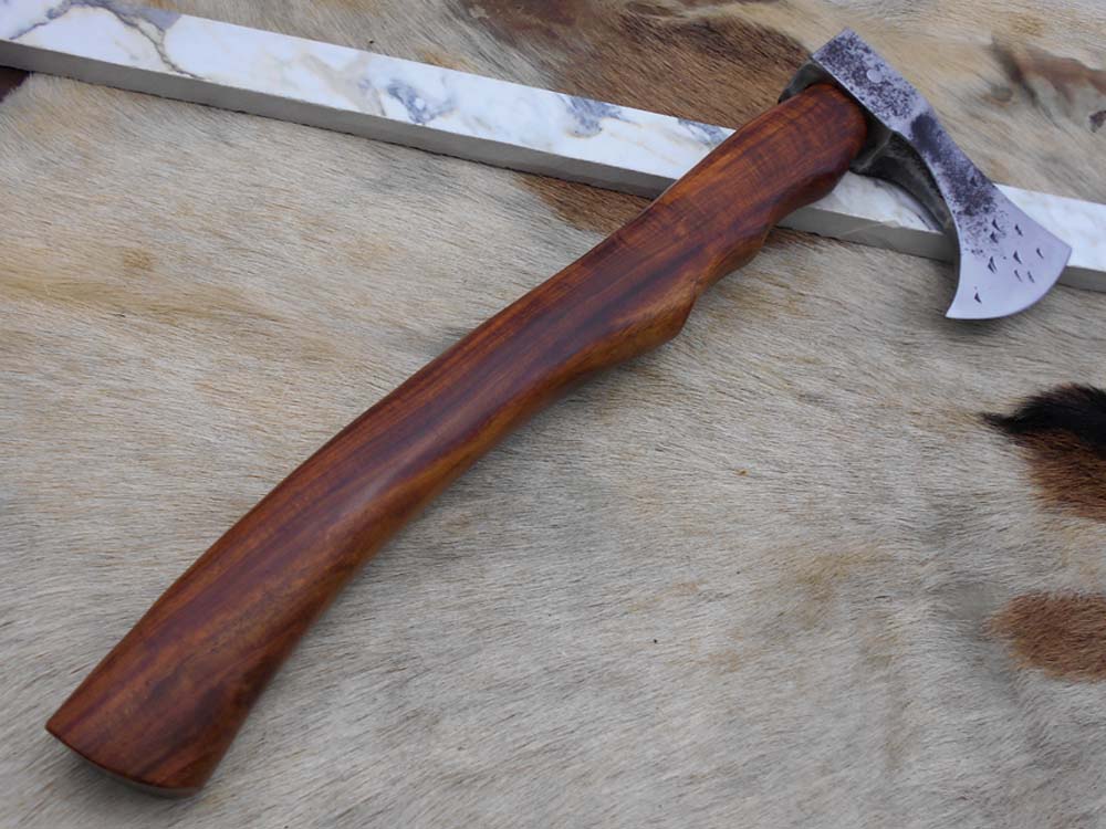 Damascus Depot High carbon steel tomahawk Axe Bearded hiking battle axe 15 Inche