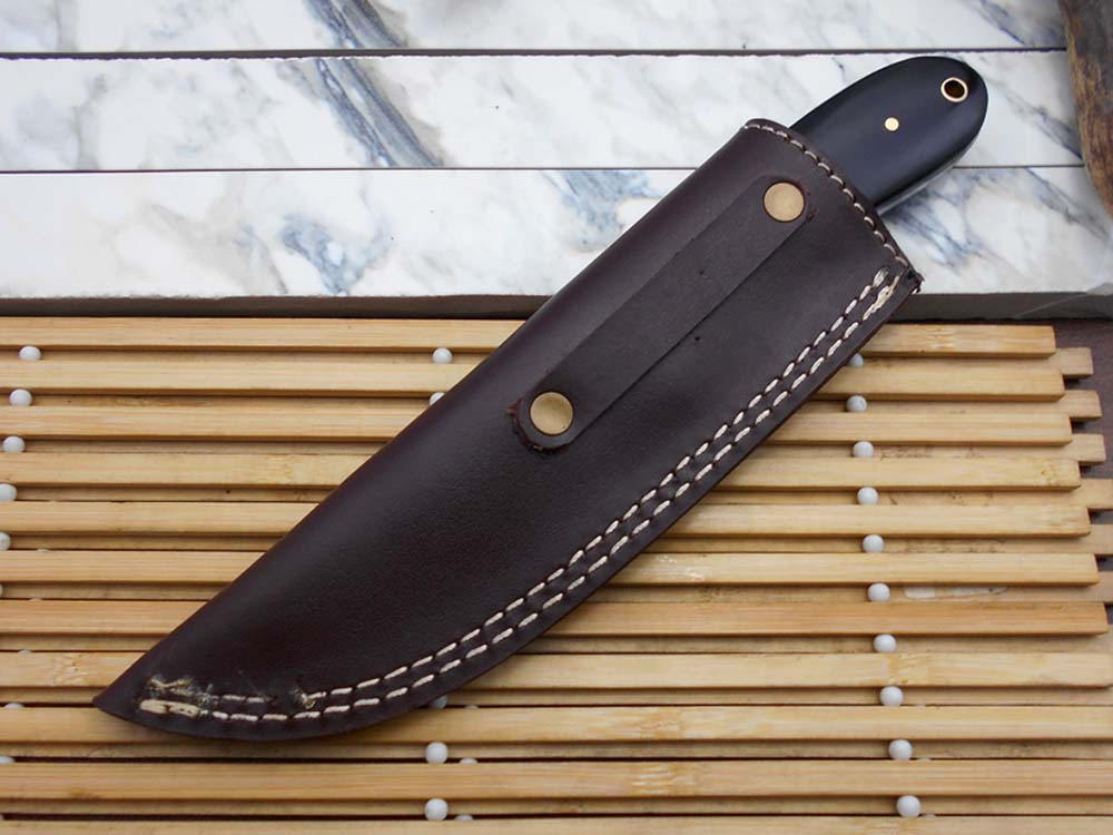 9 Inches Long Full Tang Hand Forged Damascus Steel Custom Made Hunting Knife