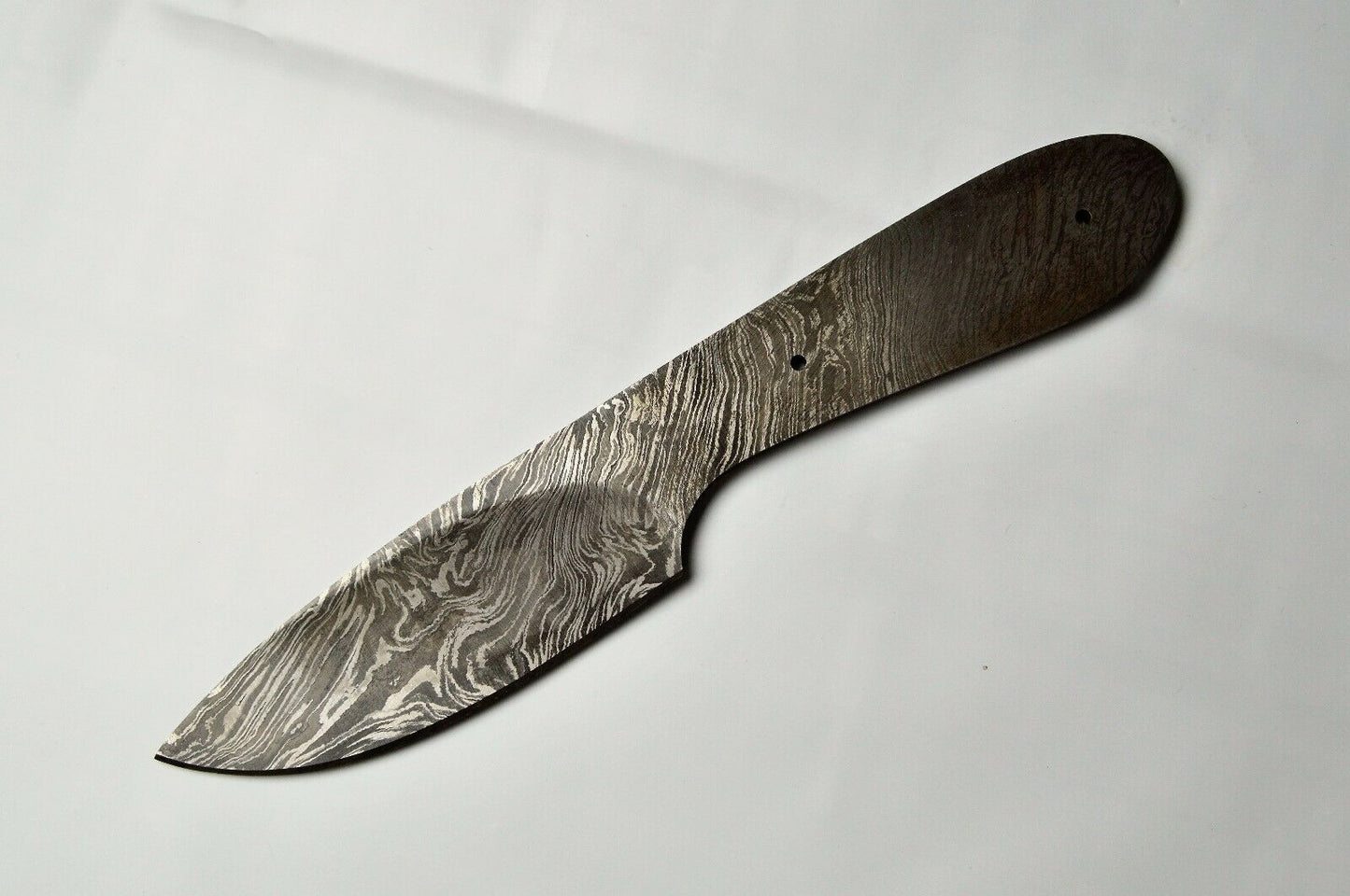 2 pieces Damascus steel blank blade set 8.5" and 8" long hand forged steel