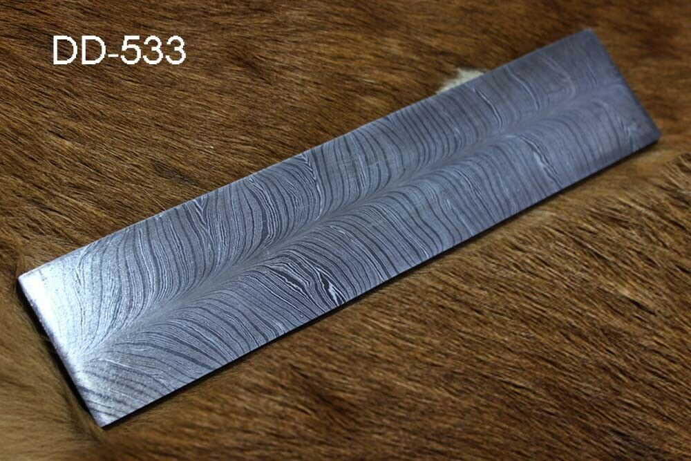 10" long custom made flower pattern hand forged Damascus steel bar