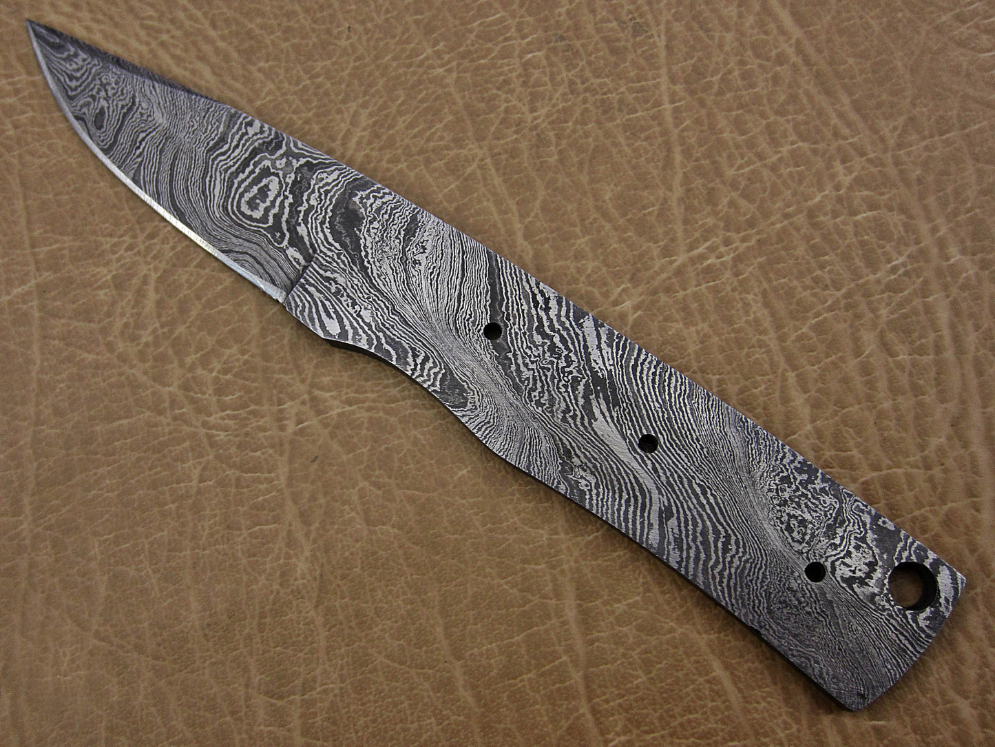 10" Long hand forged Twist pattern full tang Damascus steel hunting Knife blank blade with 4.5" cutting edge, Up to 4.5 Inches scale insert (Copy)
